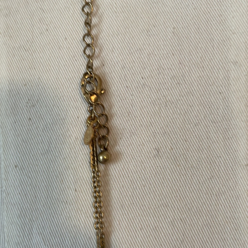 Two Strand Adjustable Necklace With Beautiful Set… - image 3